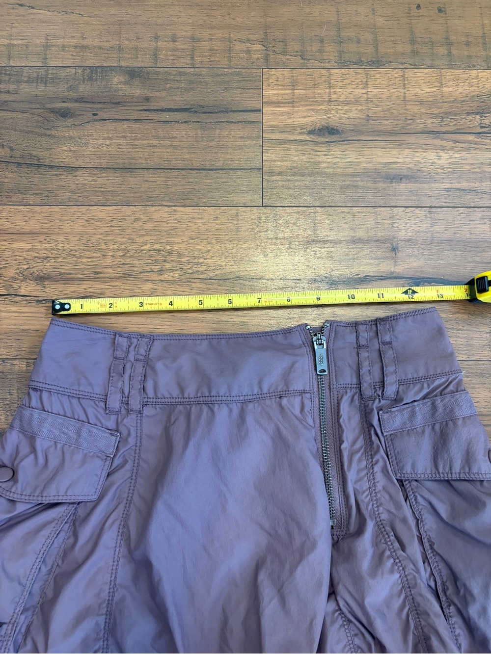 FP Movement Free People Sure Thing Cargo Skirt Skort Purple Zipper Small - Picture 7 of 7